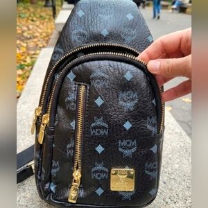MCM Black and Gold Men's Bag